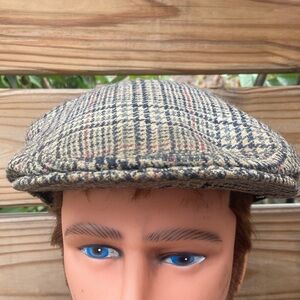 Vintage Shandon Irish Wool Plaid Jeff Cap